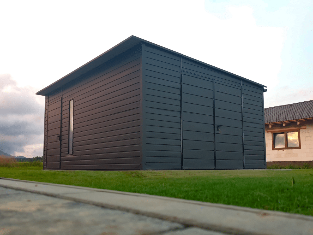 6 - Domek ogrodowy 5x4 m – ciemny grafit matowy