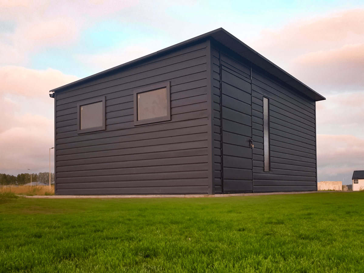 7 - Domek ogrodowy 5x4 m – ciemny grafit matowy